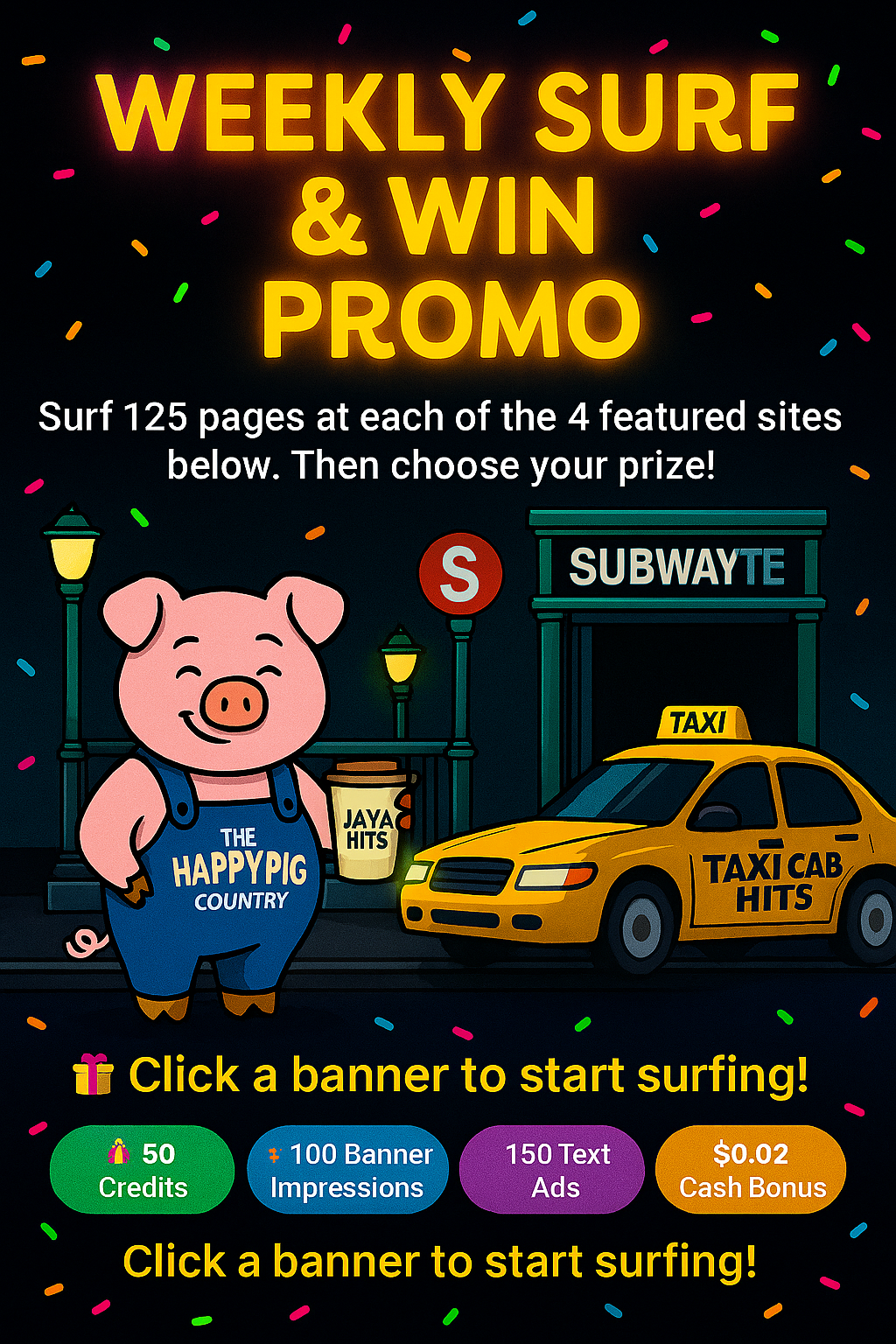 Pig, Taxi, SubwayTE scene